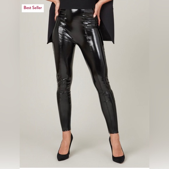 Faux Patent Leather Leggings - Picture 5 of 7